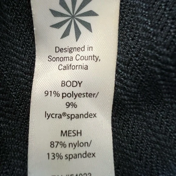 Athleta Mantra Jacquard Crop Yoga Leggings In Navy Blue Size S